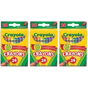 3-PACK Crayola Crayons 24 ct